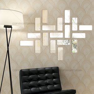 آینه دکوراتیو طرح آجر