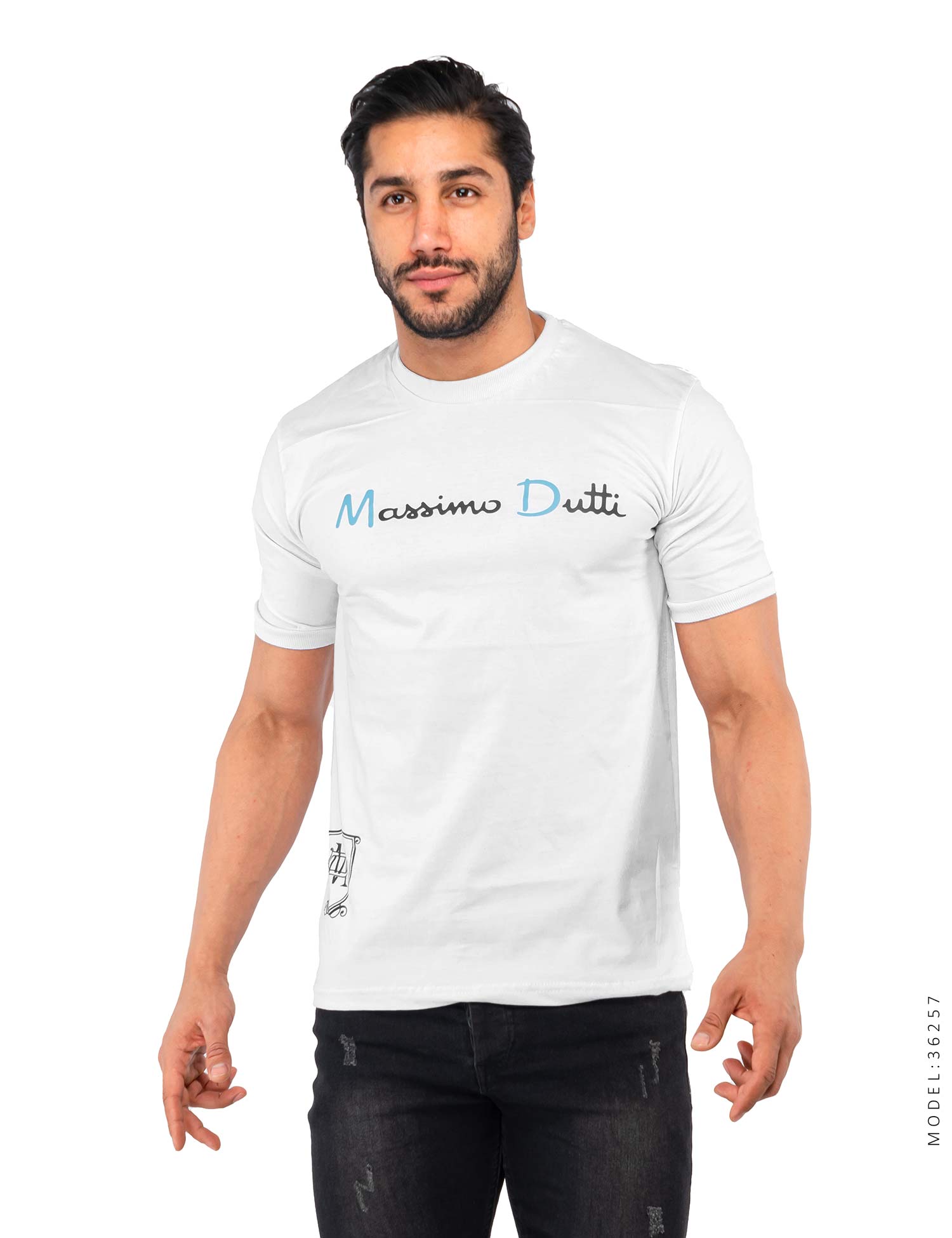 تیشرت یقه گرد مردانه Massimo Dutti مدل 36357