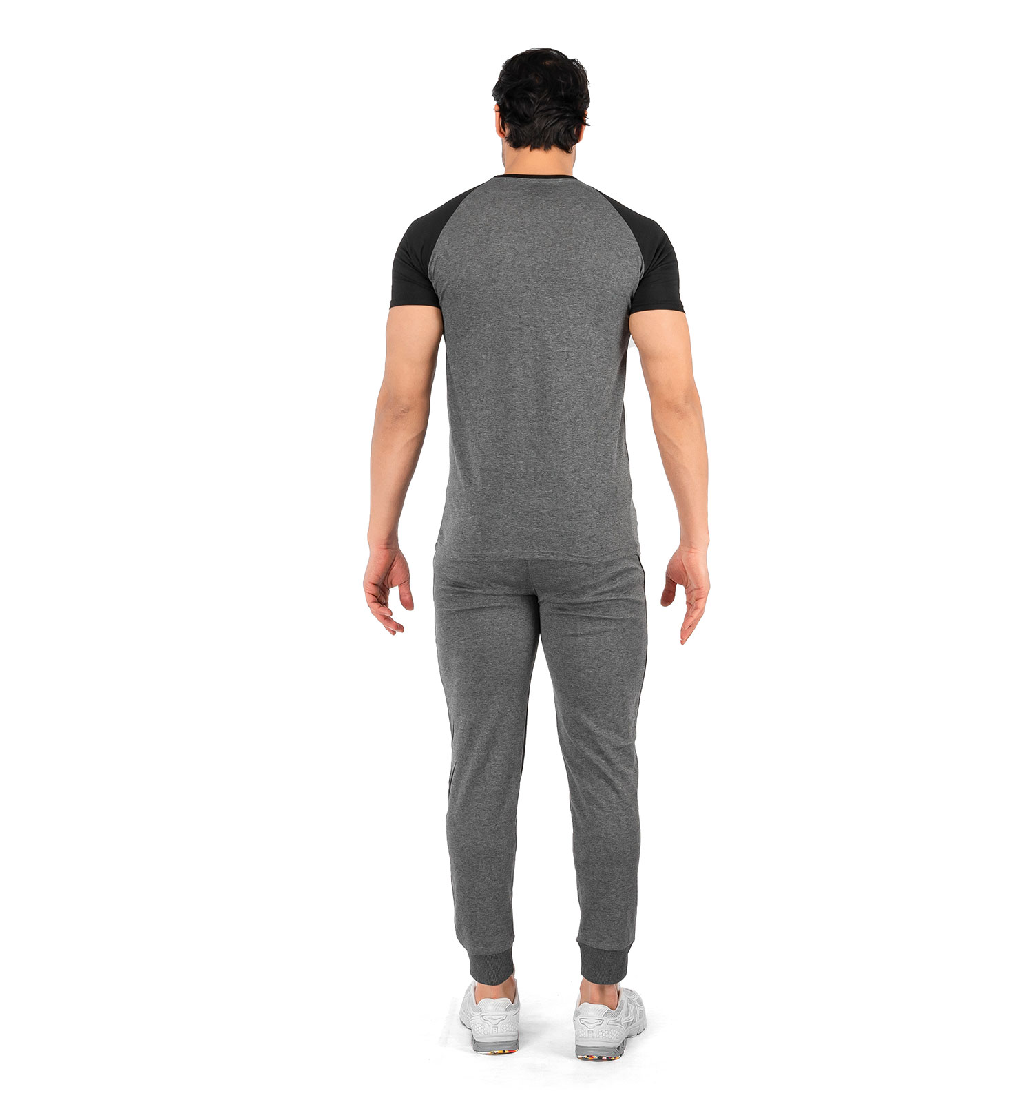 ست تیشرت شلوار مردانه آستین کوتاه Nike ساده یقه گرد مدل 43107