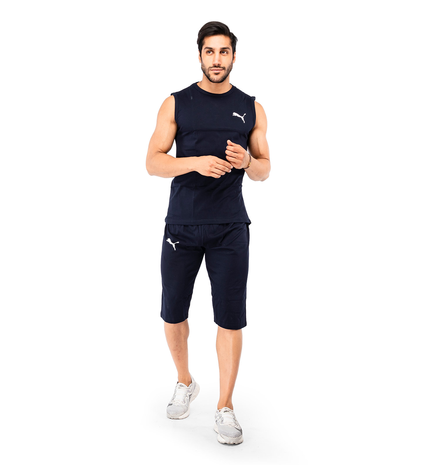 ست رکابی شلوارک مردانه Puma مدل 37726