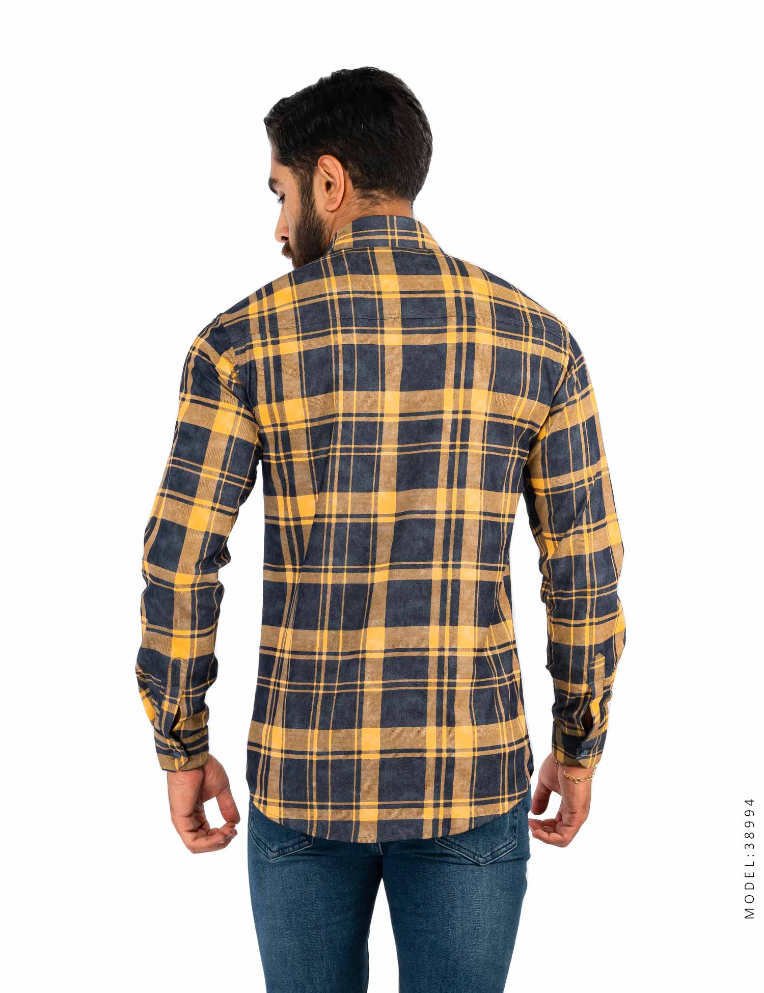 پیراهن مردانه چهارخانه Polo مدل 38994