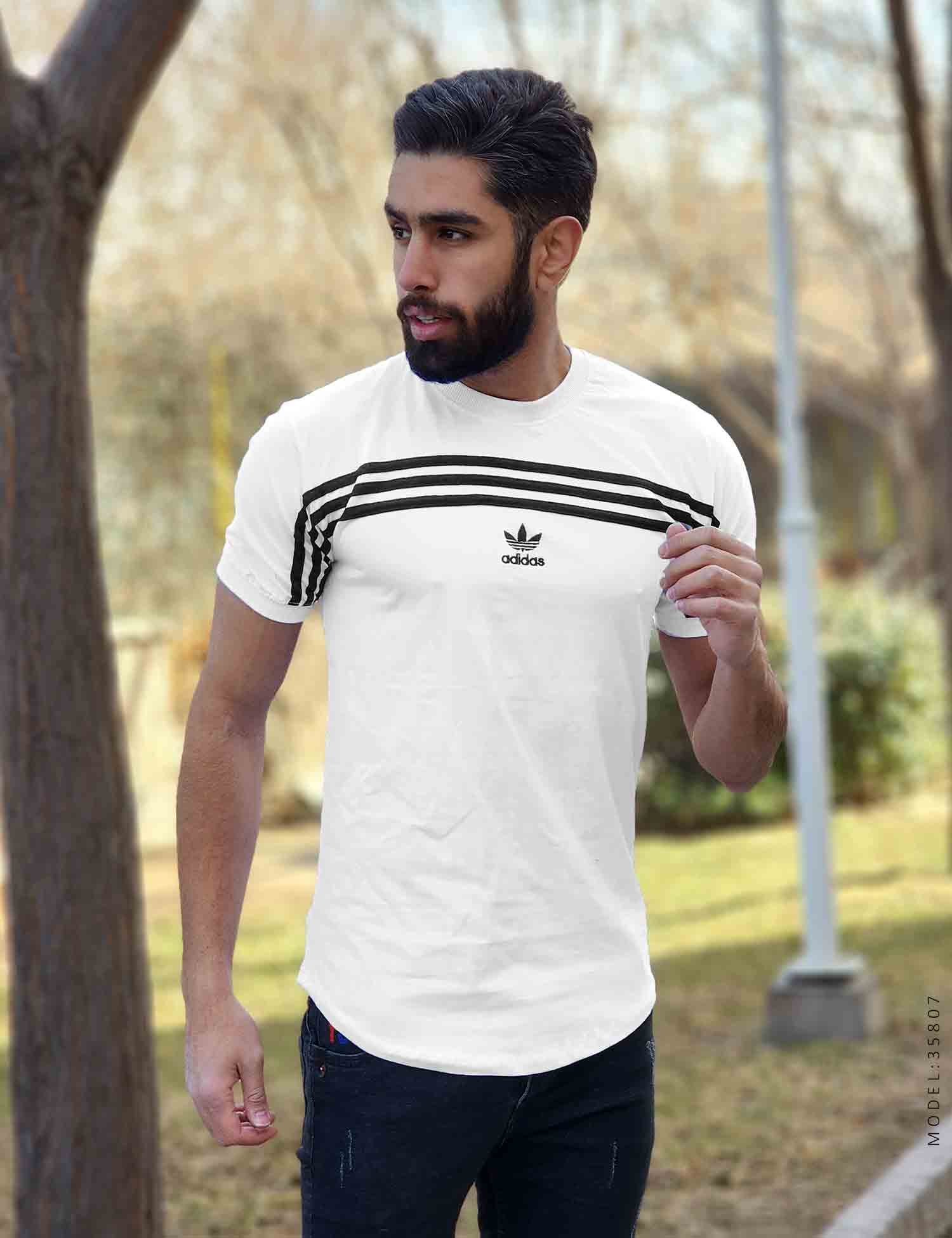 تیشرت یقه گرد مردانه Adidas مدل 35807