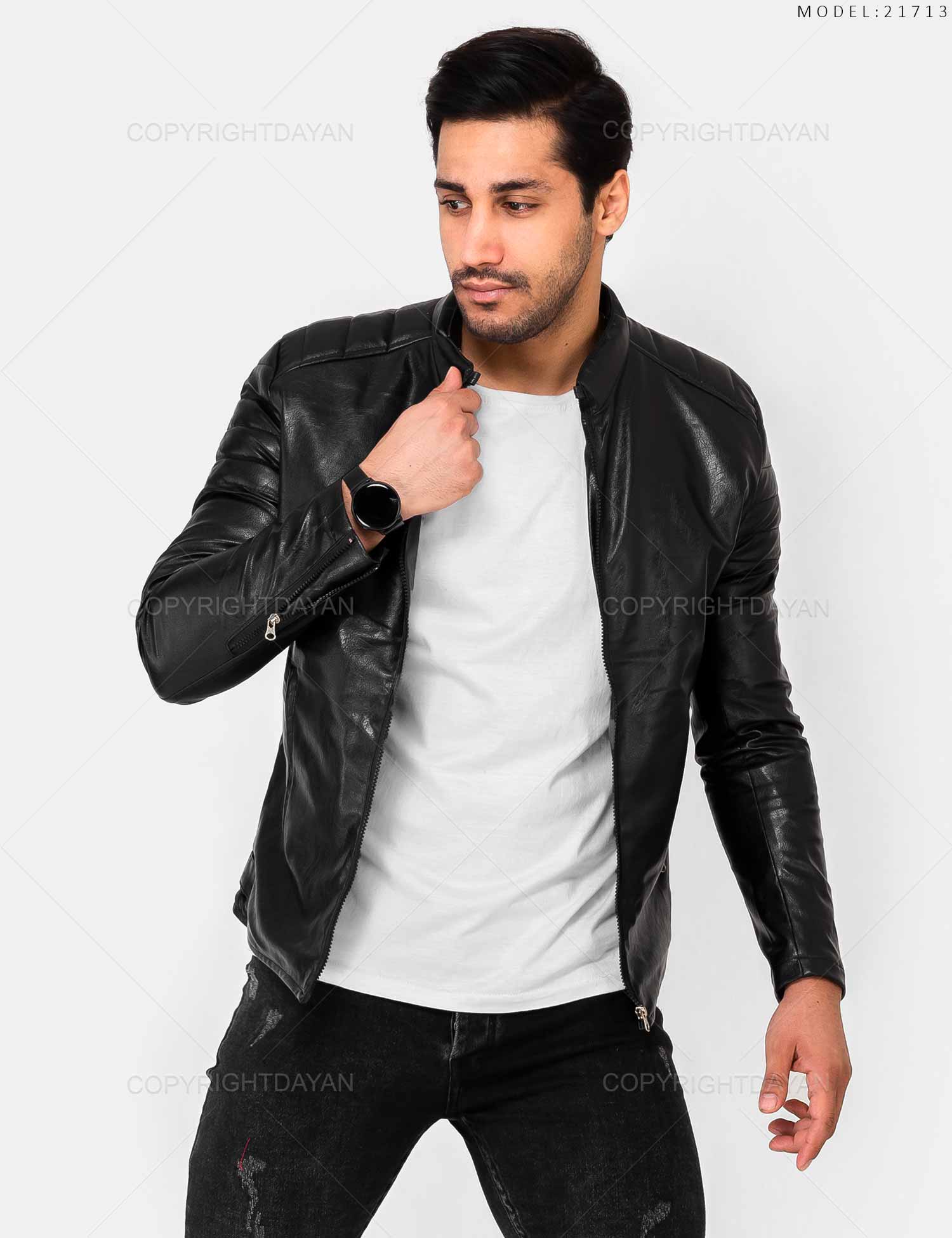 کاپشن چرمی مردانه Norton مدل 21713