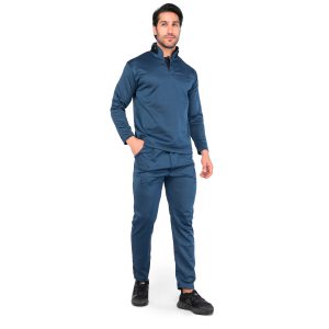 ست مردانه بلوز شلوار سرمه ای Nike یقه ایستاده مدل 44669