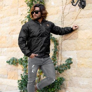 کاپشن خلبانی مردانه مدل R 4270 (مشکی)