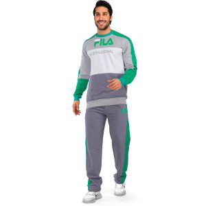 ست بلوز شلوار مردانه Fila یقه گرد مدل 41079