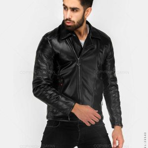 کاپشن چرم مردانه Alvin مدل 23543