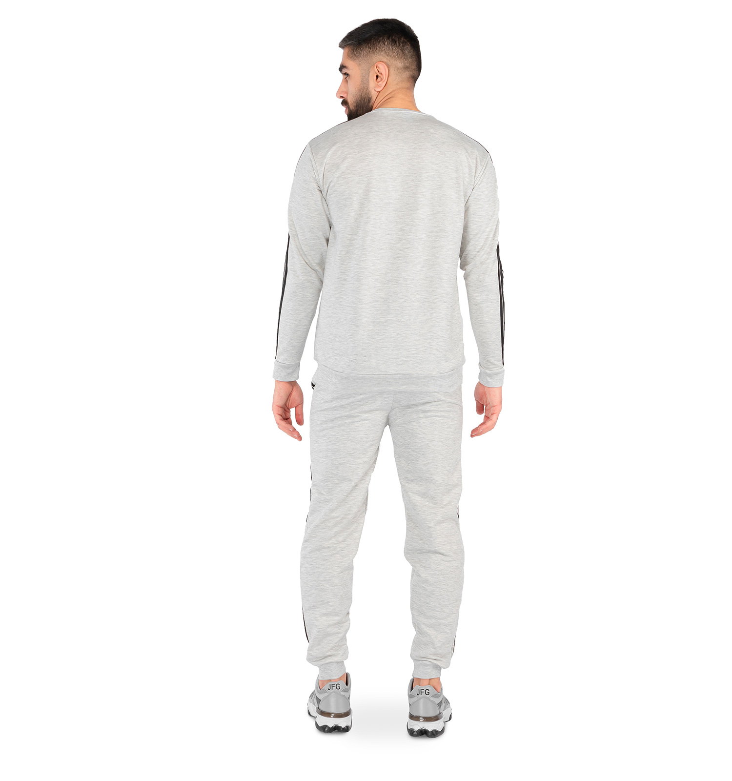 ست بلوز شلوار مردانه آستین بلند Adidas یقه گرد مدل 42144
