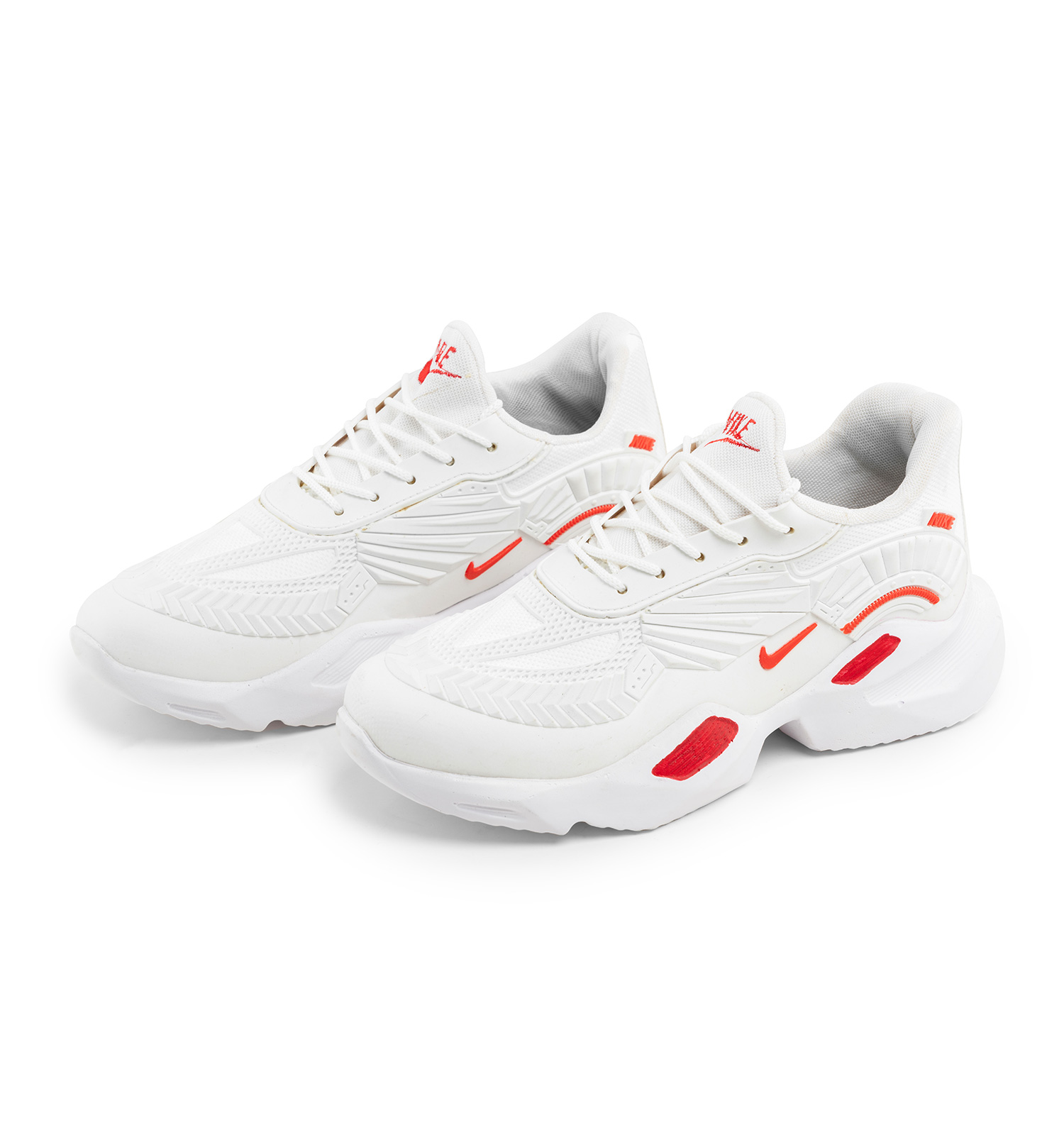 کفش ورزشی Nike مردانه سفید لژدار بندی چرم مصنوعی مدل 40067