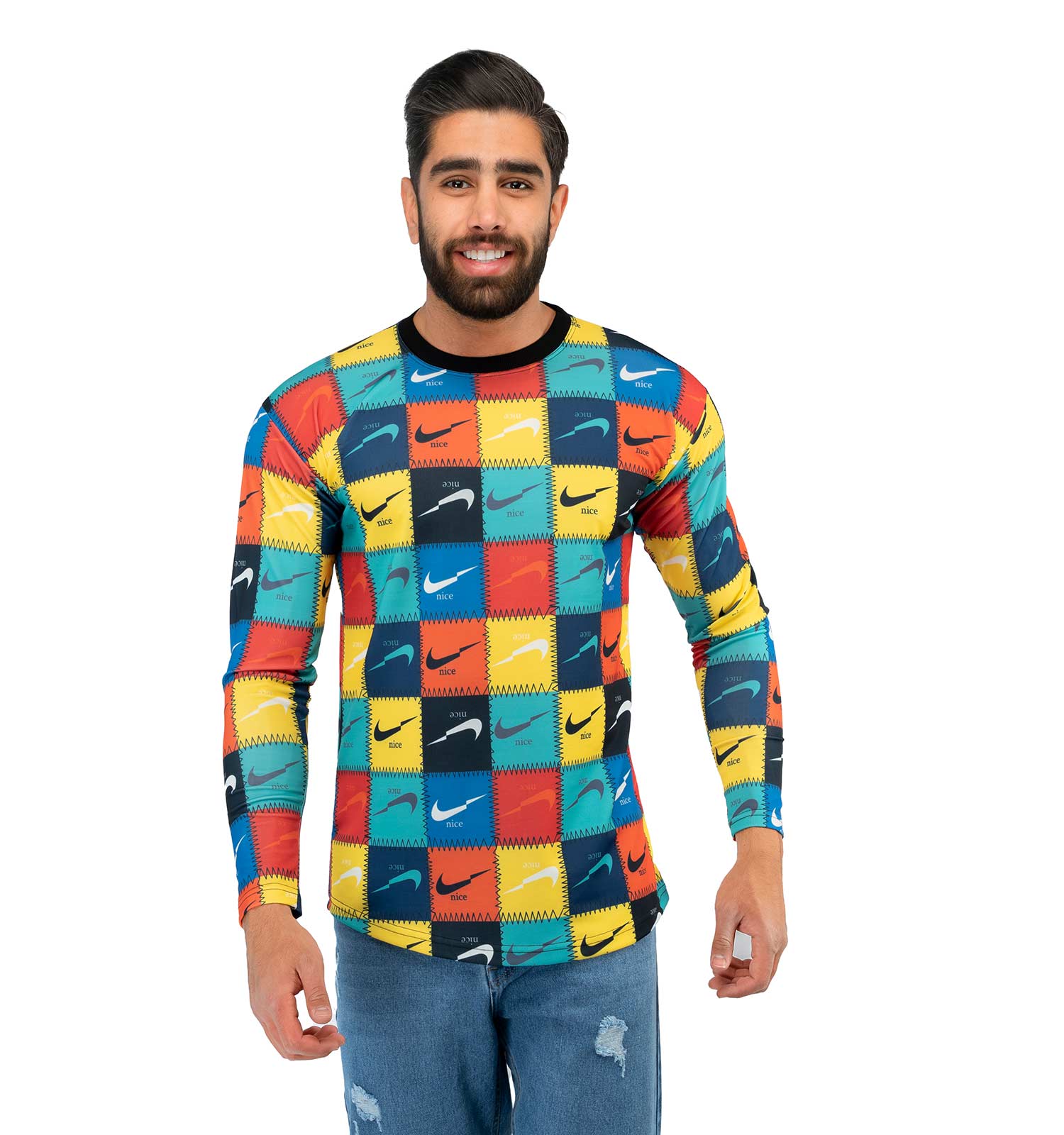 بلوز مردانه طرحدار Nike مدل 37147
