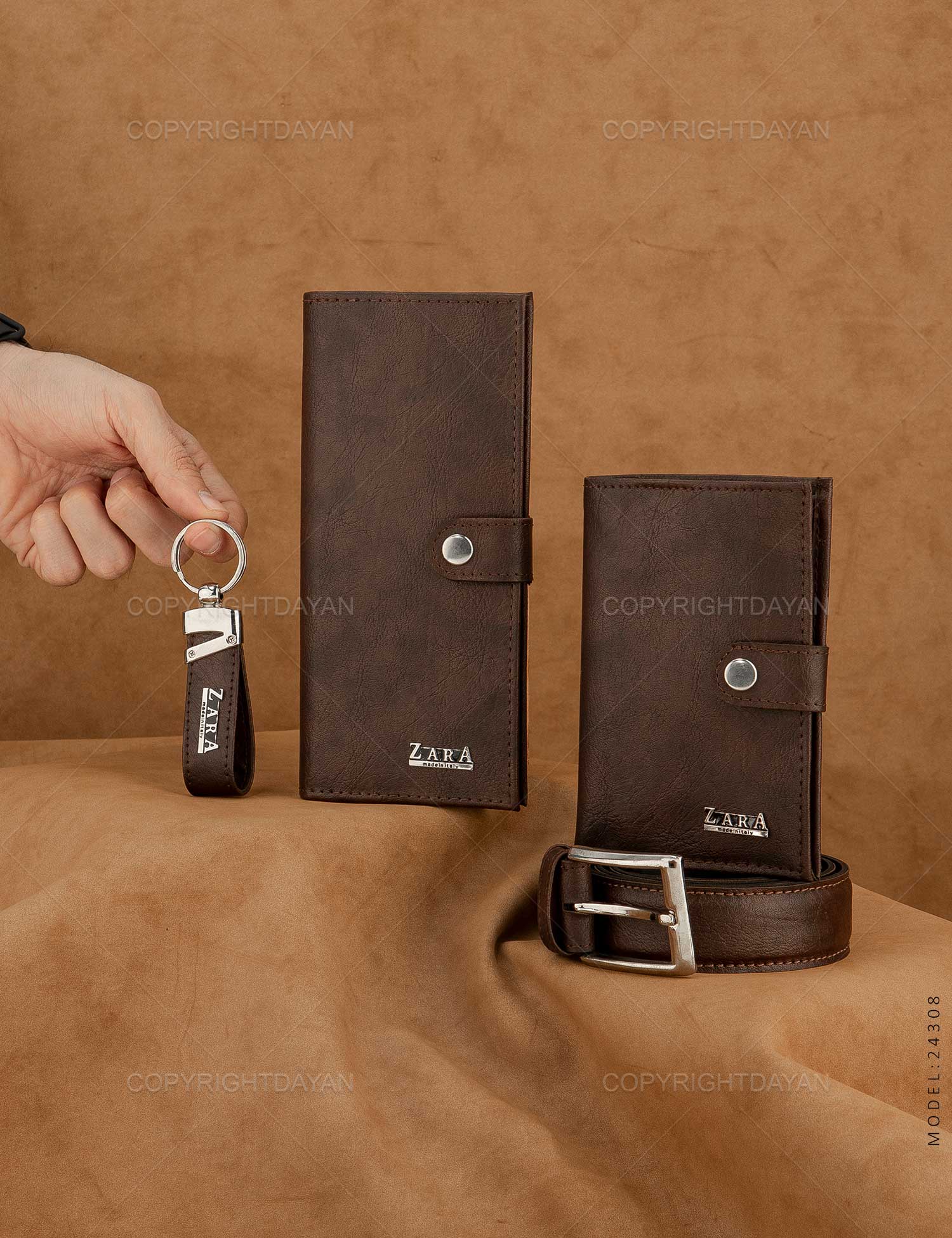 ست چرمی مردانه Zara مدل 24308