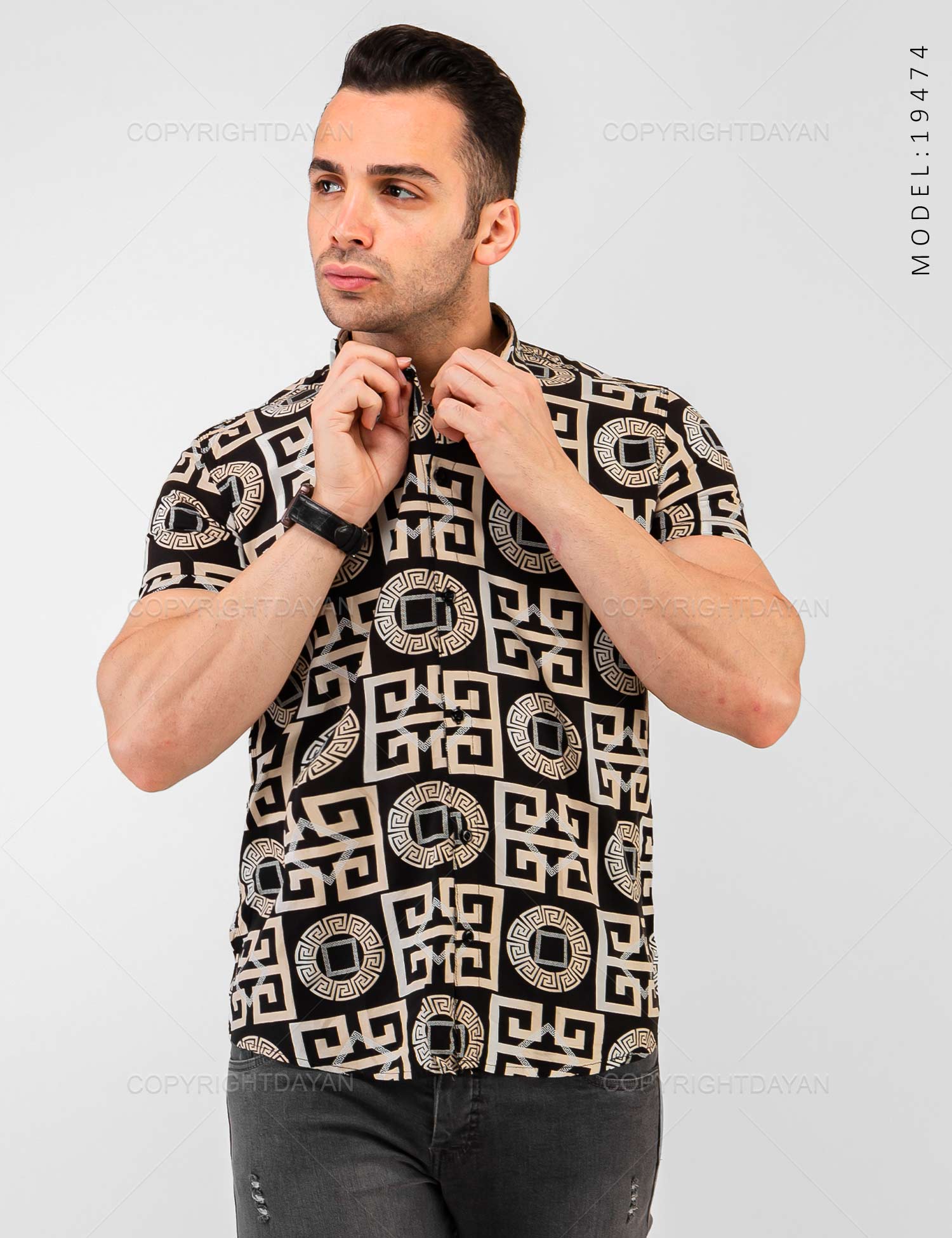 پیراهن مردانه Versace مدل 19474