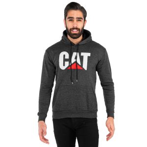 هودی کلاهدار مردانه ذغالی Cat مدل 41812