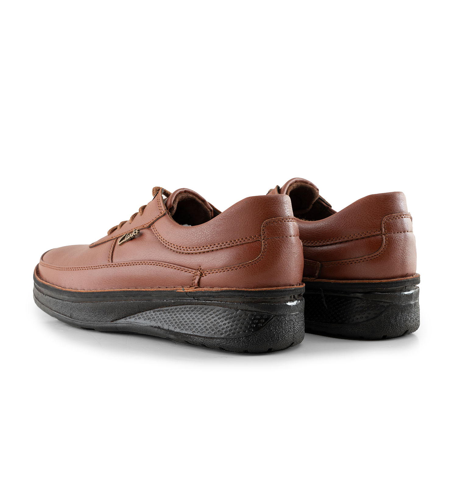 کفش روزمره مردانه Clarks چرم مصنوعی بند دار عسلی مدل 44483