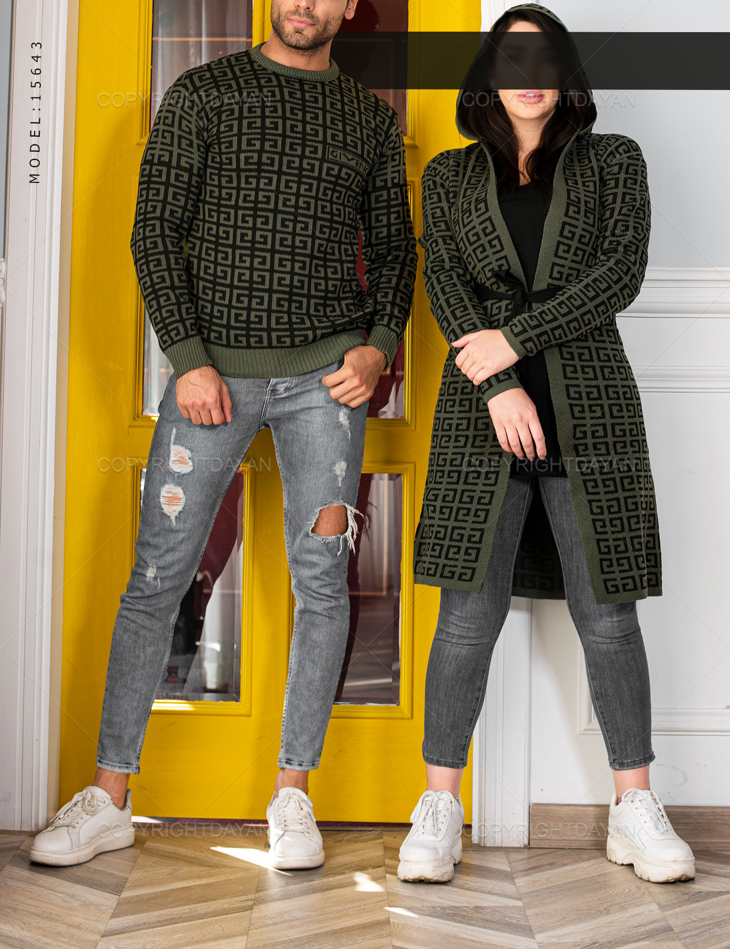 ست دونفره بافت Givenchy مدل 15643