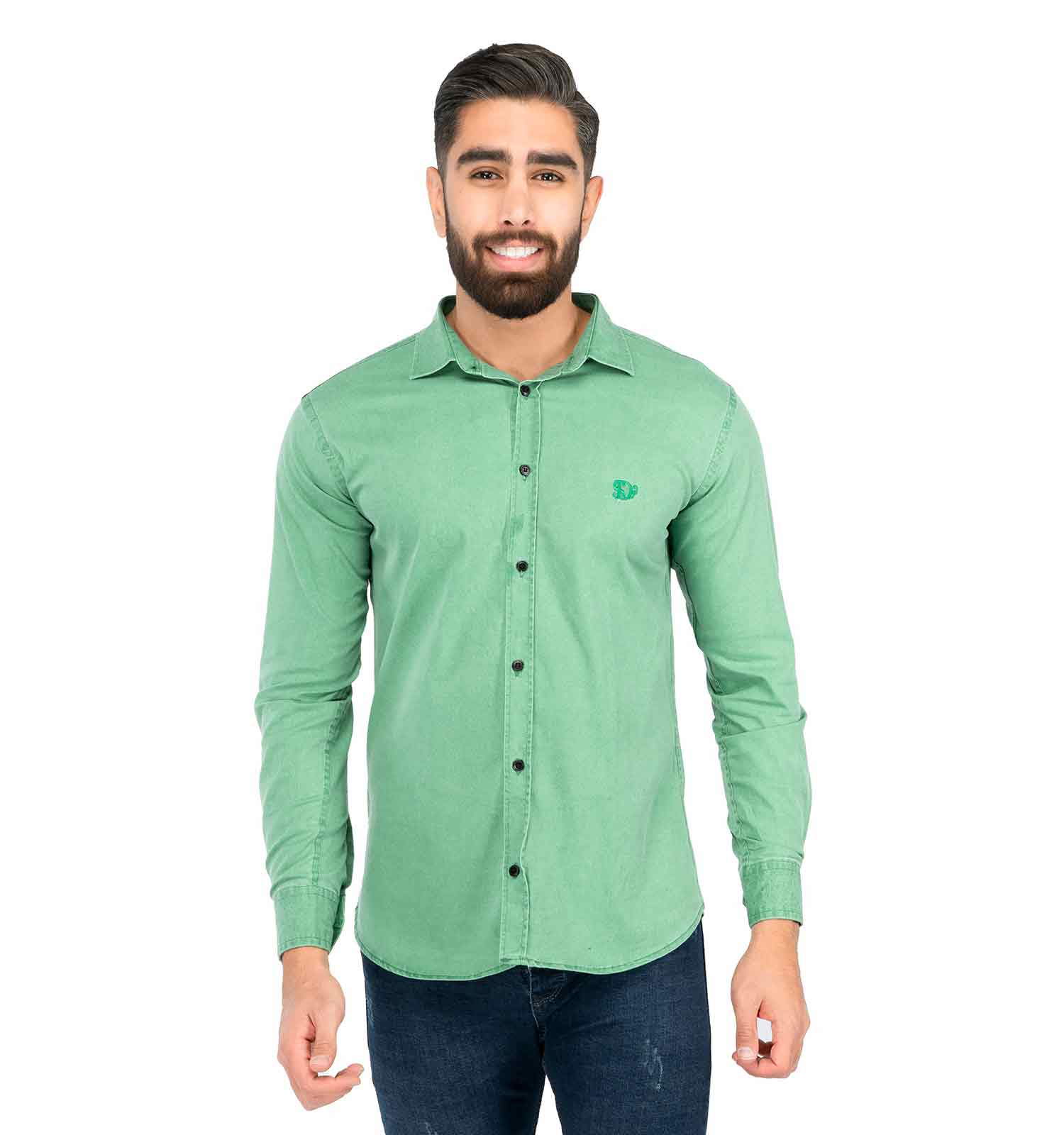 پیراهن مردانه کتان Denver مدل 39518