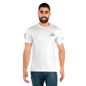 تیشرت Adidas یقه گرد مردانه سفید ساده مدل 42706
