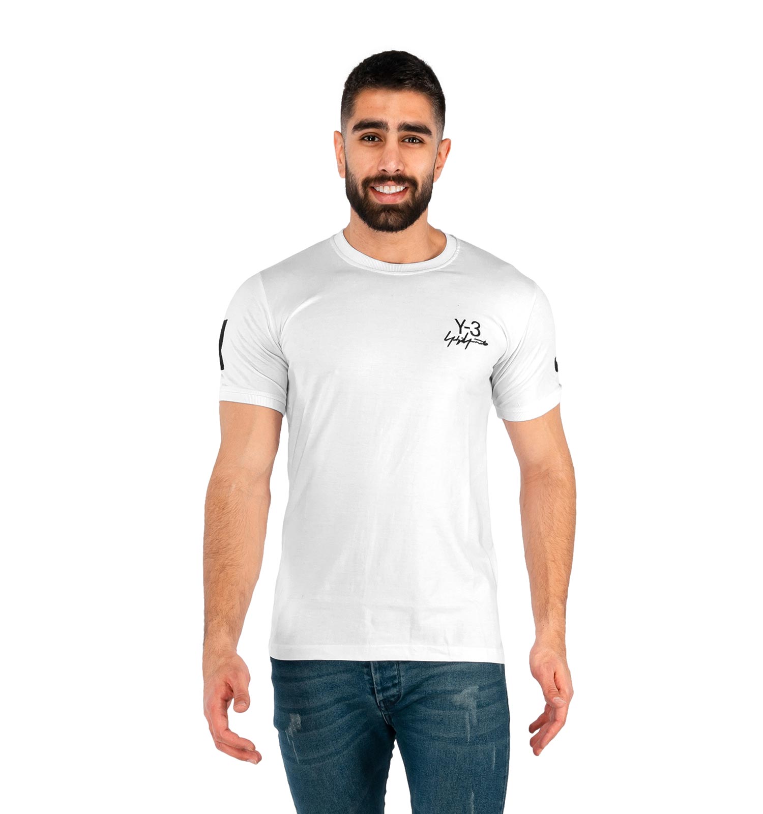 تیشرت Adidas یقه گرد مردانه سفید ساده مدل 42706