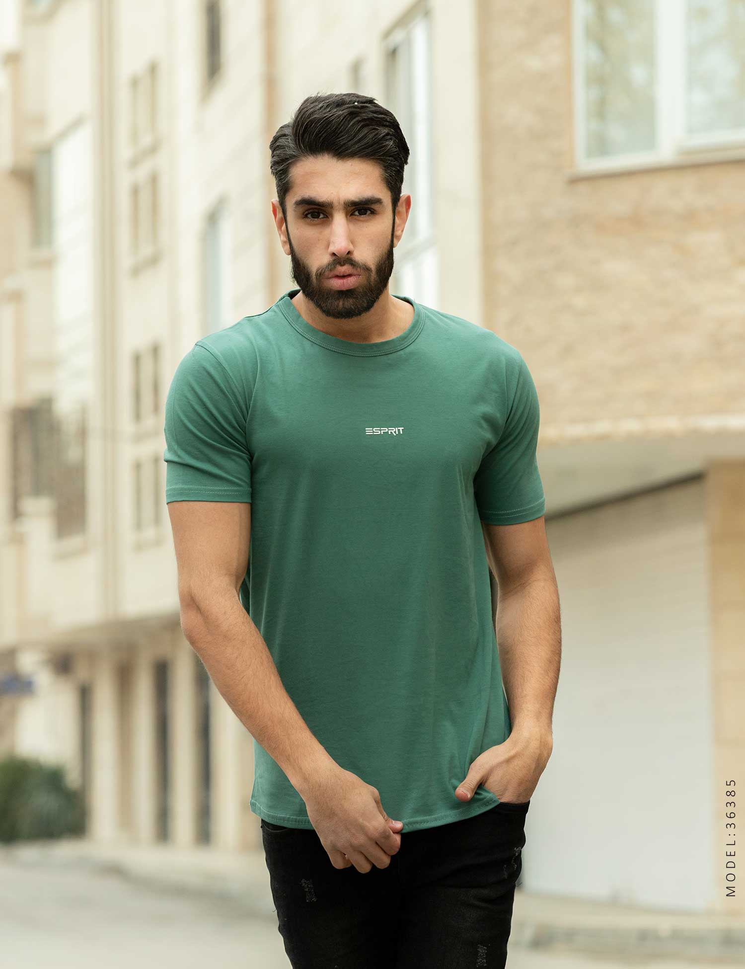 تیشرت یقه گرد مردانه Esprit مدل 36385