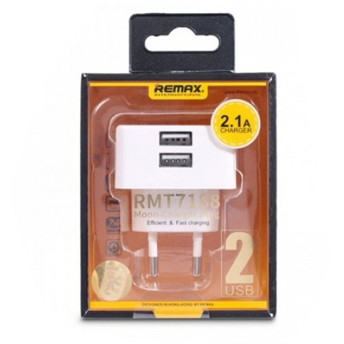 آداپتور شارژر 2 پورت Remax RMT – 7188