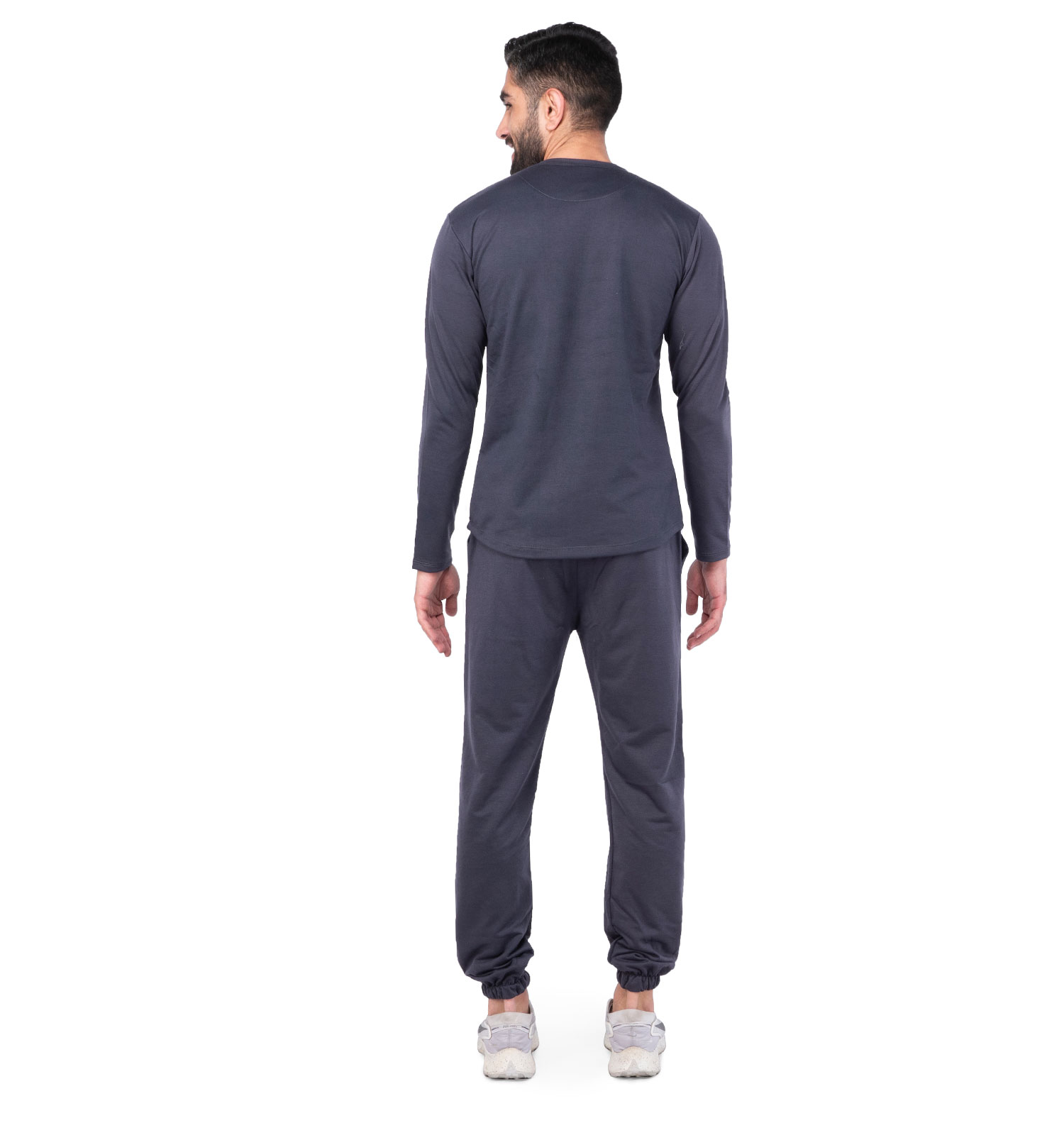 ست بلوز شلوار مردانه طوسی Reebok یقه گرد مدل 44741