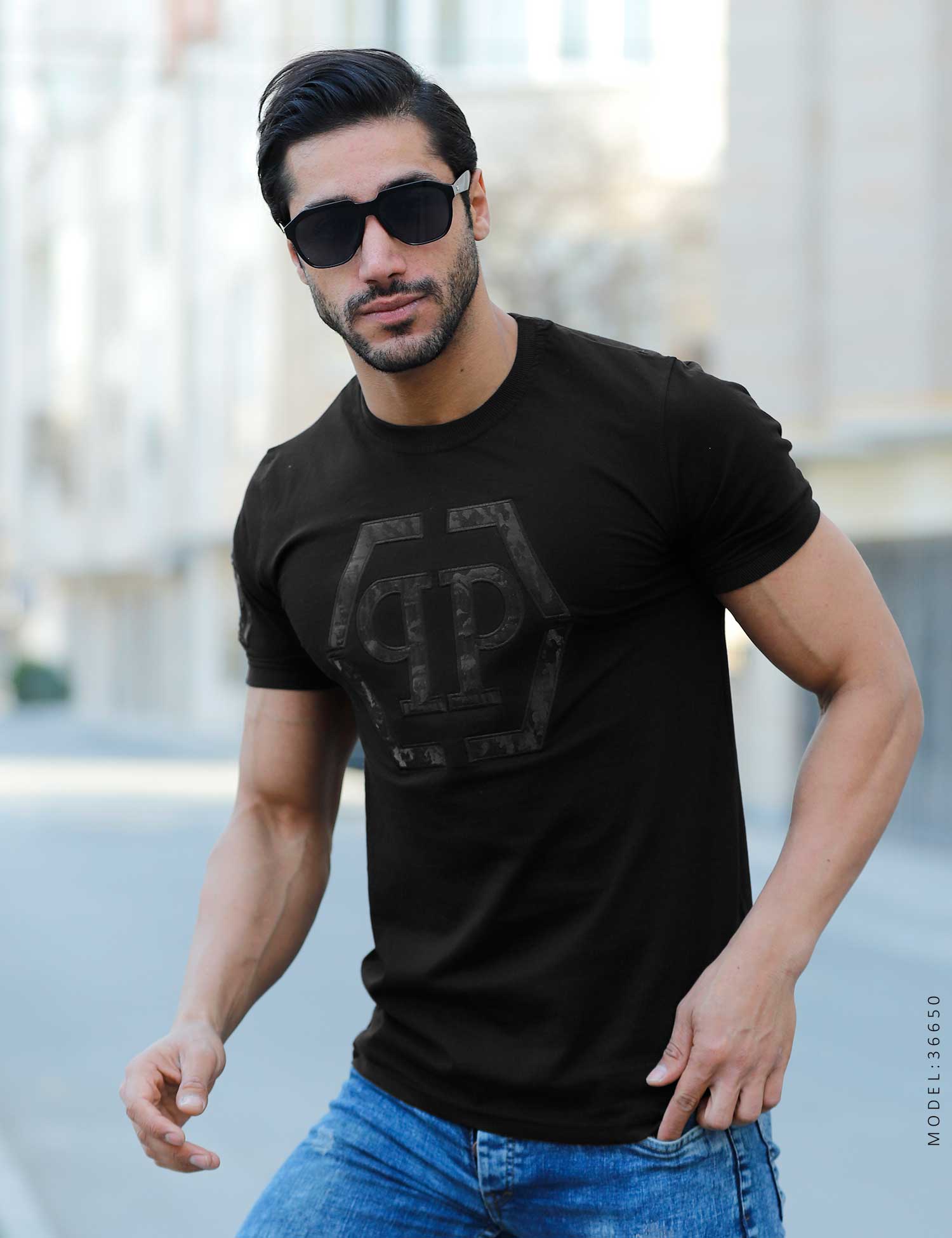 تیشرت اسپرت یقه گرد Philipp plein مدل 36650