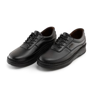 کفش روزمره مردانه Clarks چرم مصنوعی بند دار مشکی مدل 44481