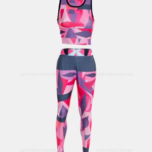 ست نیم تنه شلوار زنانه Pink مدل 12742