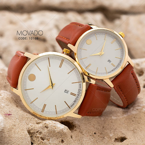 ست ساعت مچی مردانه زنانه Movado مدل 10168