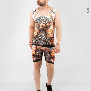 ست رکابی شلوارک مردانه Versace مدل 19402