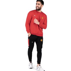 ست بلوز شلوار مردانه آستین بلند Adidas ساده یقه گرد مدل 43707