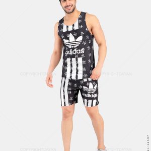 ست رکابی شلوارک مردانه Adidas مدل 26597