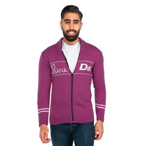 ژاکت بافت مردانه زیپ دار ایستاده D & G مدل 40160