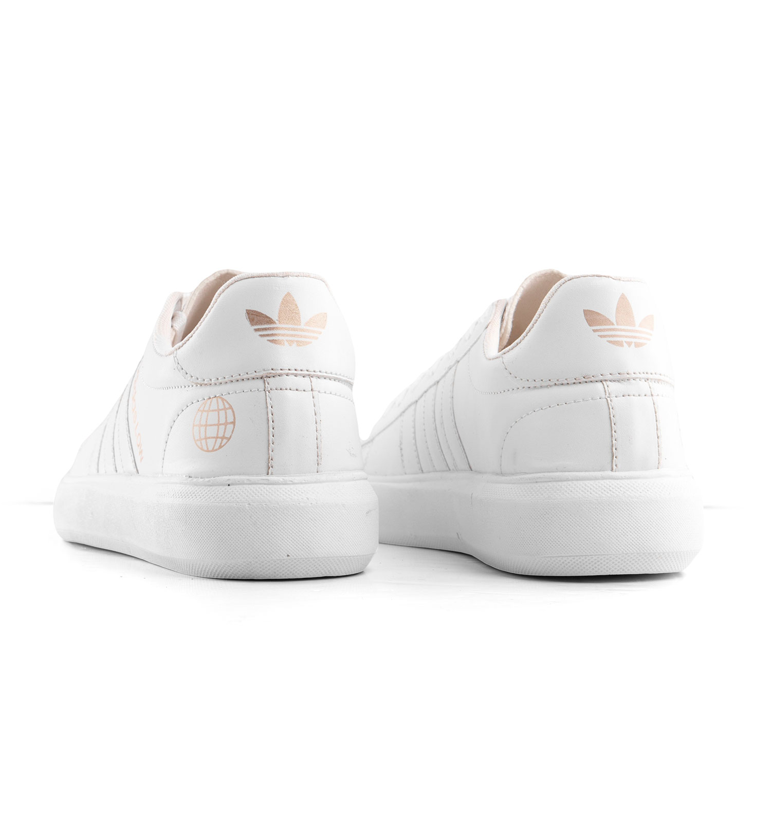 کفش اسپرت Adidas مردانه سفید بندی مدل 43190