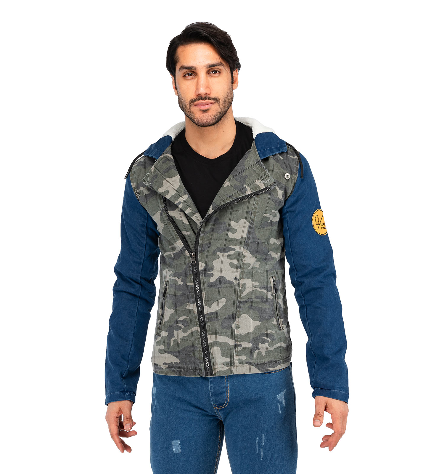 کاپشن کتان مردانه چریکی Stark مدل 40644