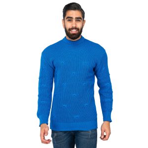 بافت مردانه یقه گرد طرحدار Zima مدل 40007