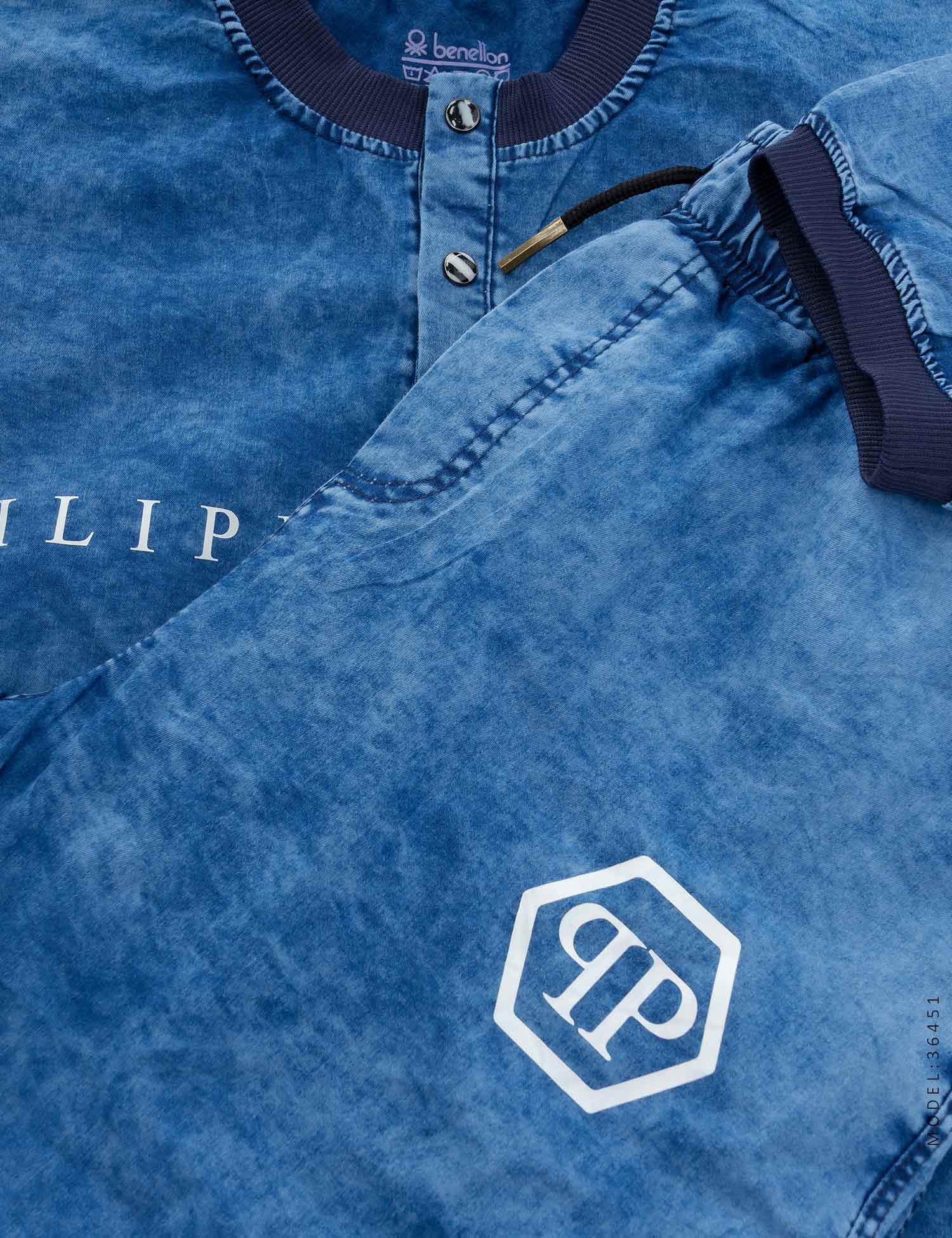 ست تیشرت شلوار لی اسپرت Philipp plein مدل 36451