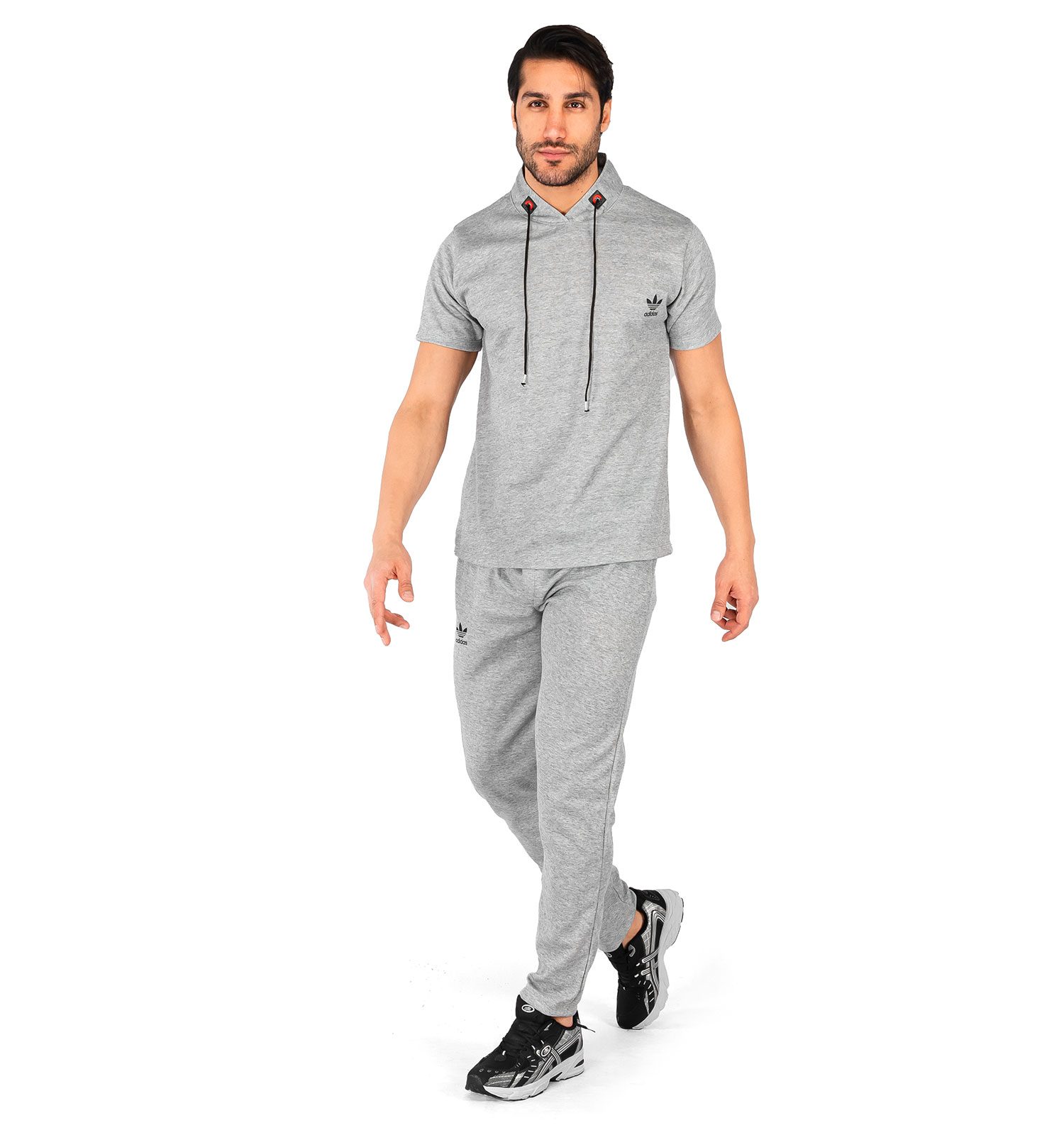 ست تیشرت شلوار مردانه آستین کوتاه Adidas ساده مدل 43666
