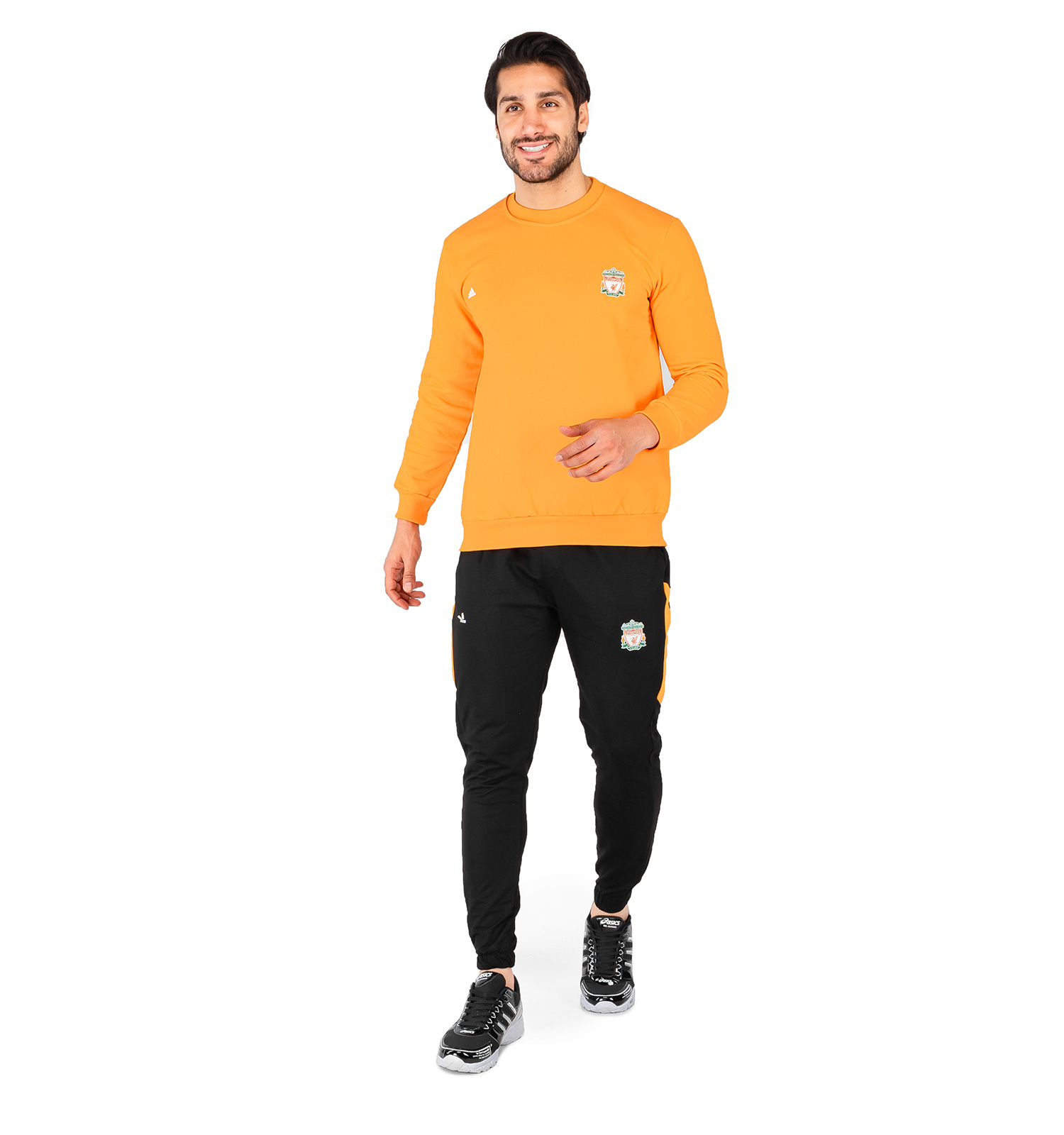 ست بلوز شلوار مردانه آستین بلند Adidas ساده یقه گرد مدل 43708