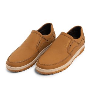 کفش روزمره مردانه Clarks چرم مصنوعی عسلی مدل 43852