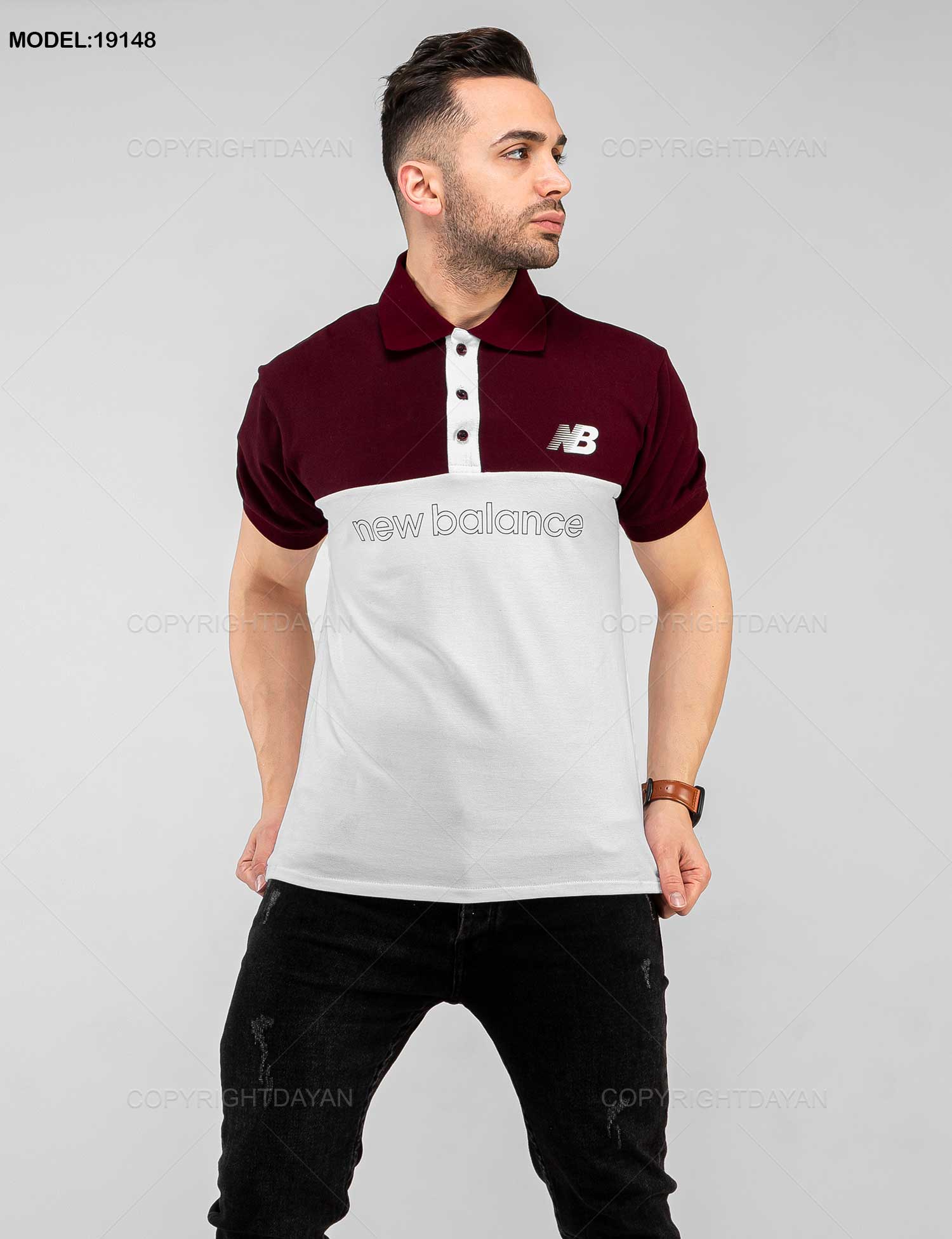 پولوشرت مردانه New Balance مدل 19148