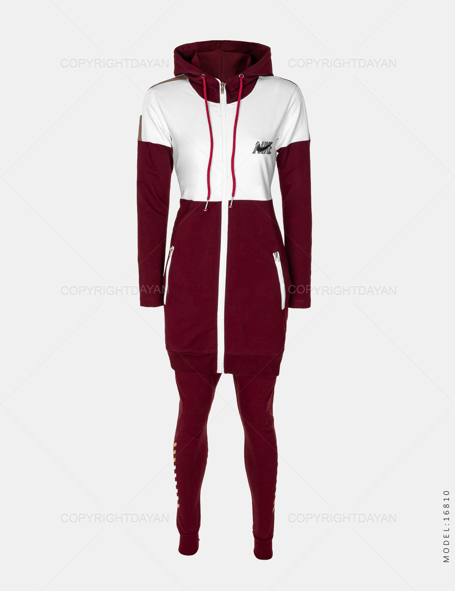 ست مانتو شلوار زنانه Nike مدل 16810