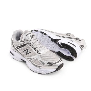 کفش اسپرت New Balance مردانه نقره ای بندی مدل 42554