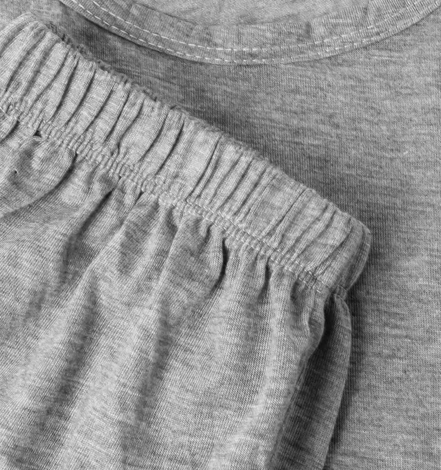 ست رکابی شلوارک مردانه آستین حلقه ای طوسی Adidas ساده یقه گرد مدل 43109
