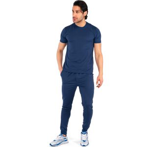 ست تیشرت شلوار مردانه آستین کوتاه Polo ساده یقه گرد مدل 43132