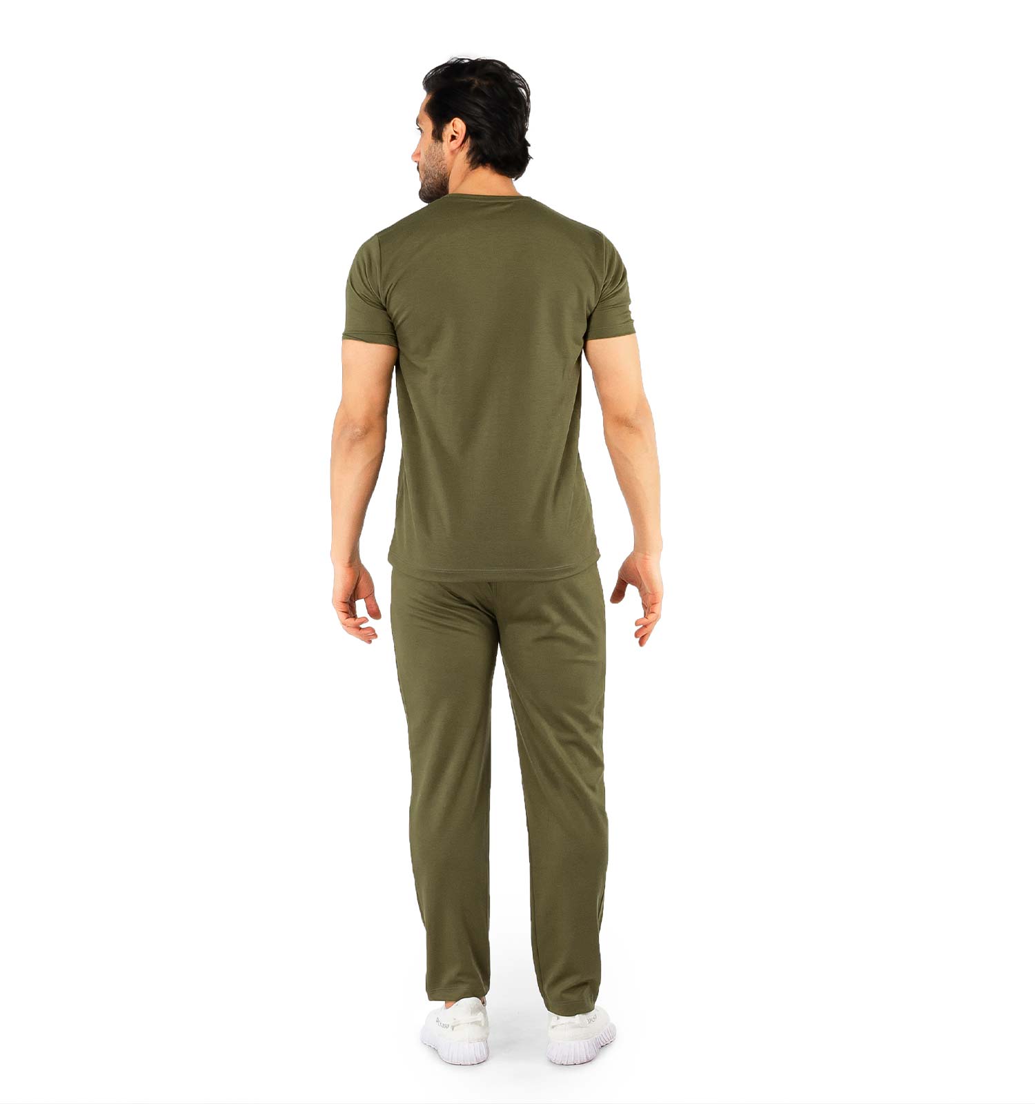 ست تیشرت شلوار مردانه آستین بلند Nike ساده یقه گرد مدل 44157