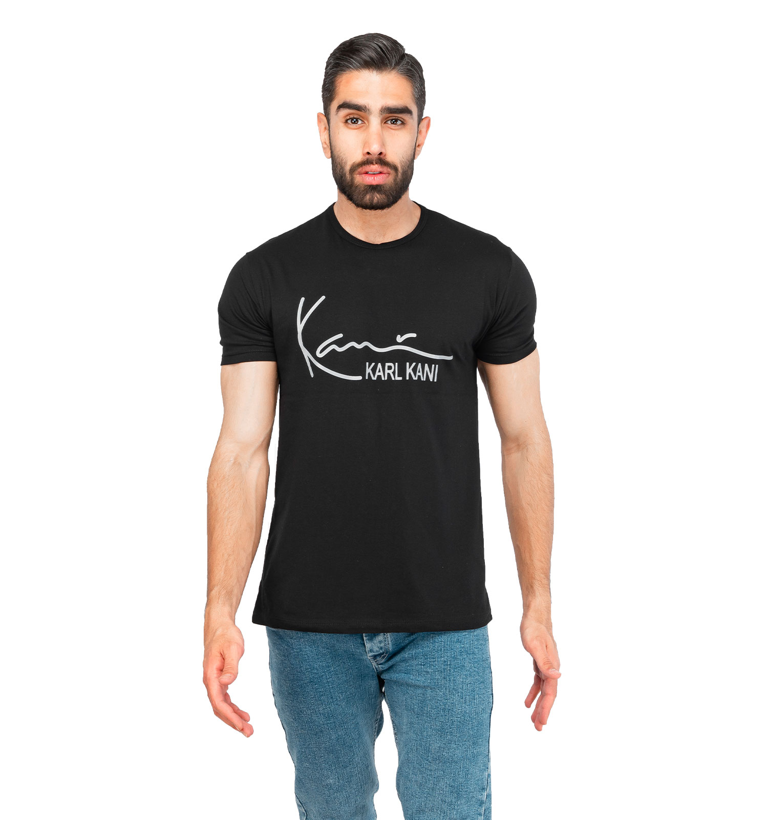 تیشرت Karl Kani یقه گرد مردانه مشکی ساده مدل 44610