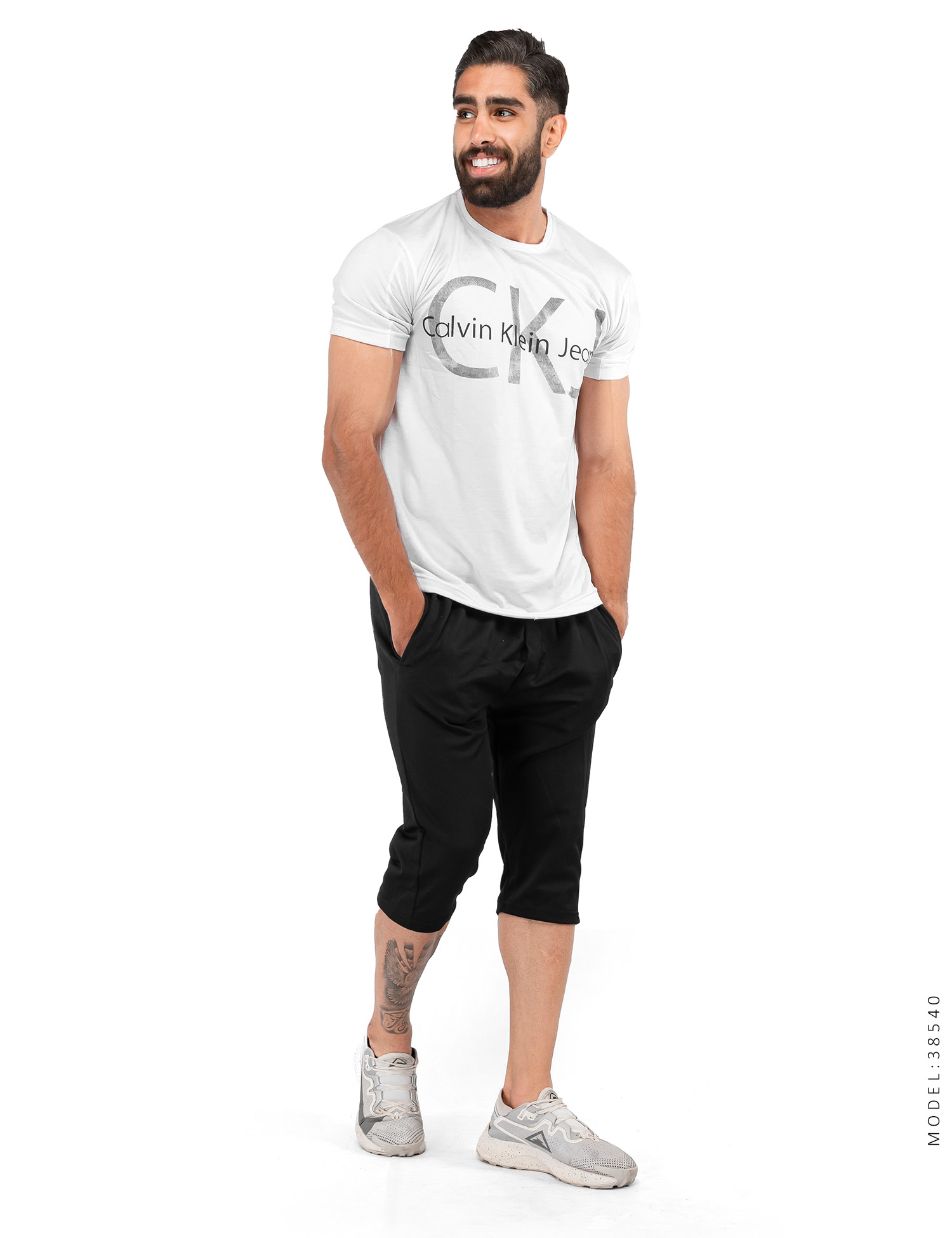 ست تیشرت شلوارک مردانه Calvin Klein مدل 38540