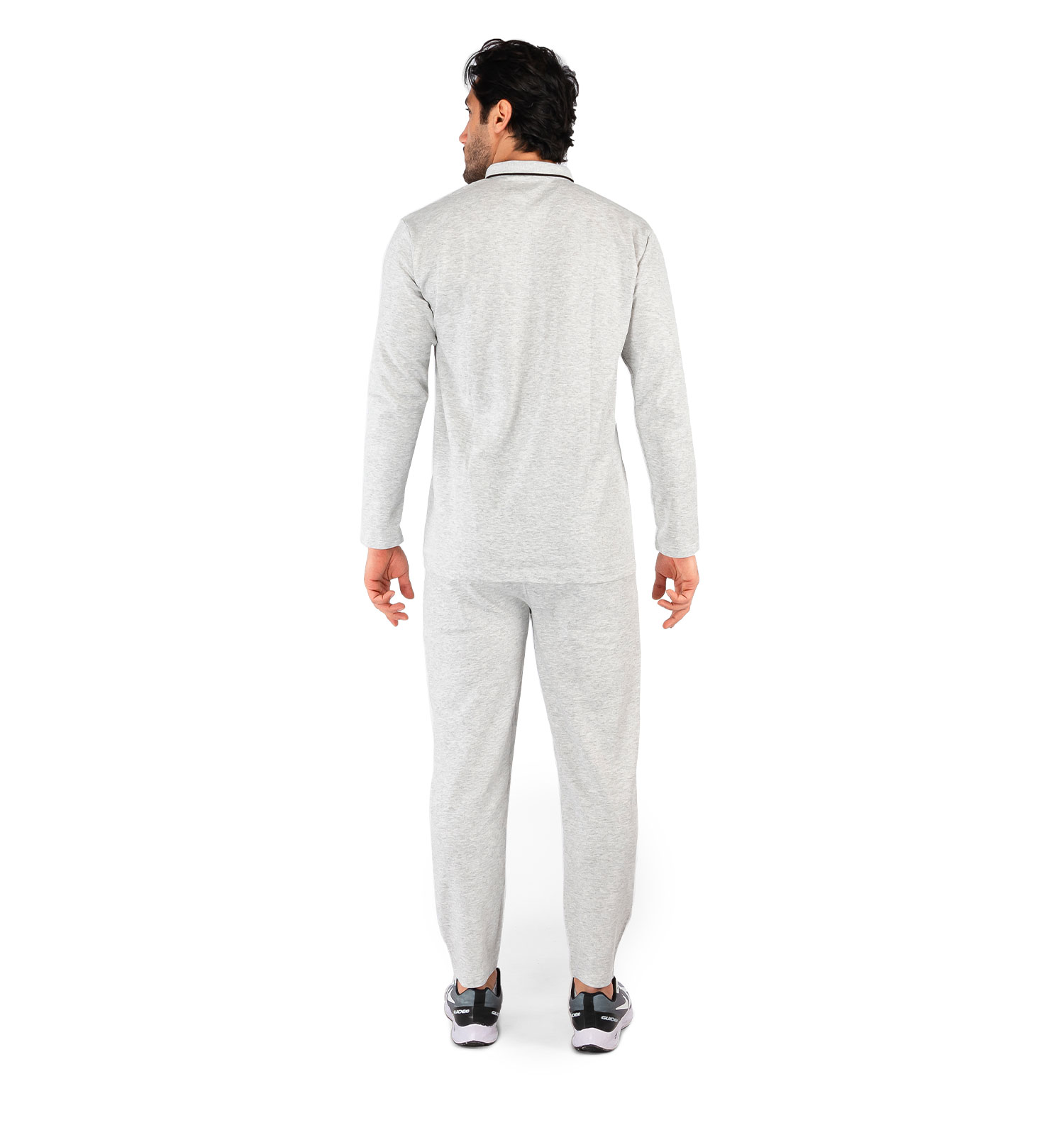 ست بلوز شلوار مردانه آستین بلند Reebok ساده یقه گرد مدل 44074