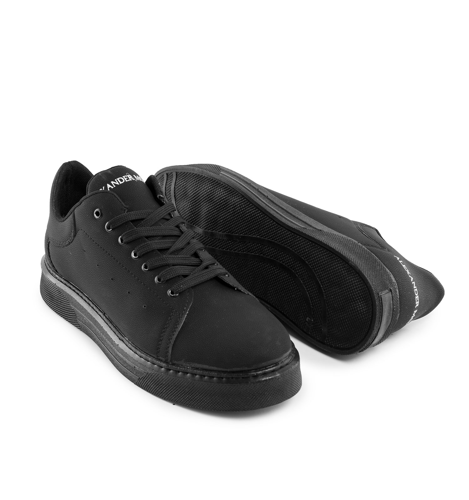 کفش روزمره Alexander McQueen مردانه مشکی بندی چرم مصنوعی مدل 43538